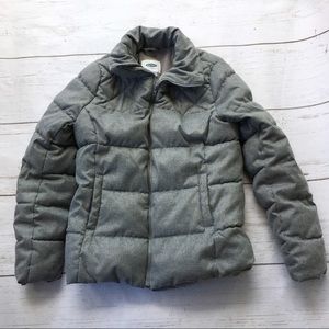 Old Navy gray short puffer winter coat